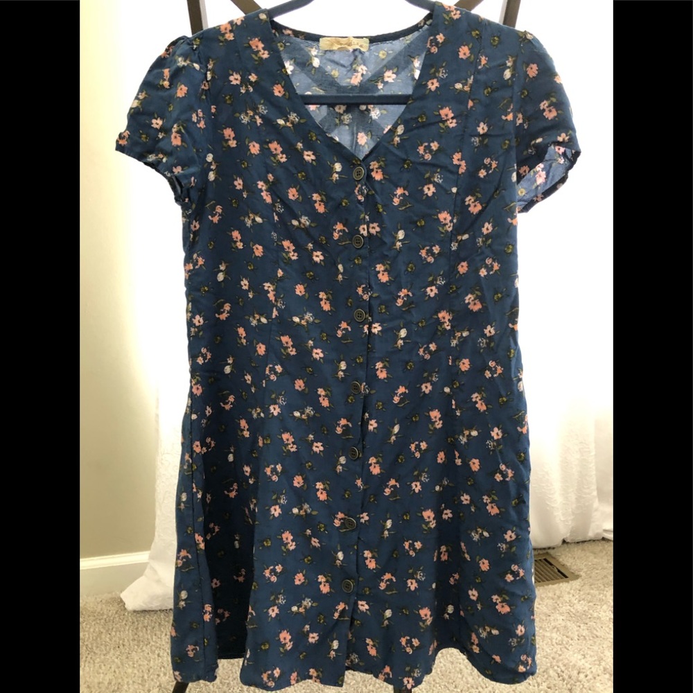 Girls  Medium Button up dress..